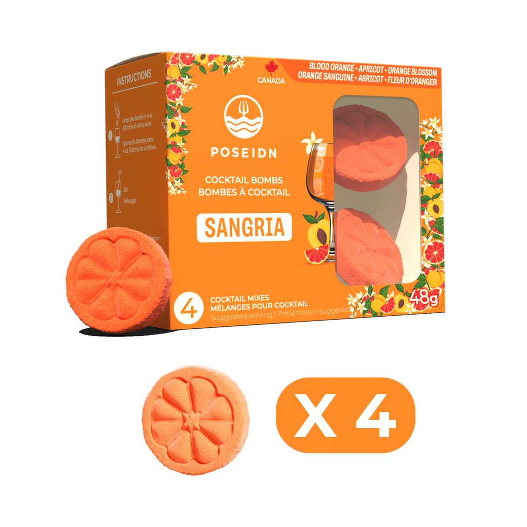 Bombe à cocktail - Orange sanguine, abricot et fleur d’oranger