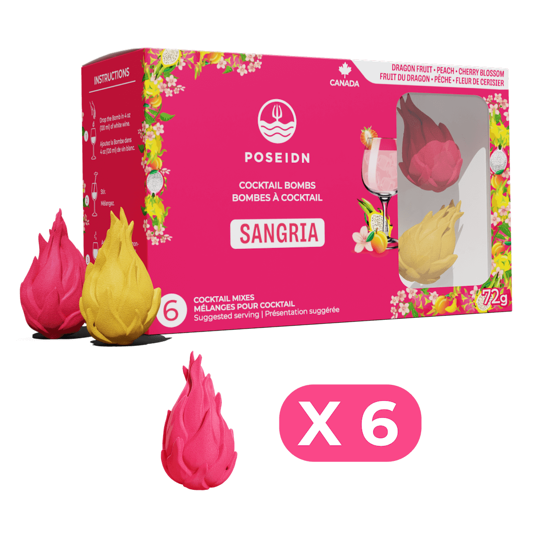 Bombe à cocktail - Fruit du dragon, pêche & fleur de cerisier