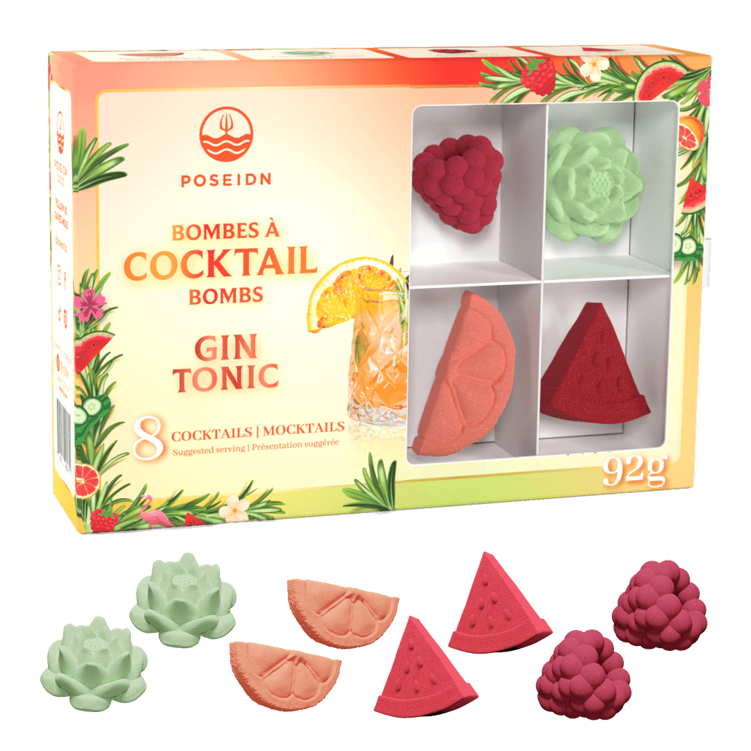 Coffret varié de bombes à cocktail pour gin
