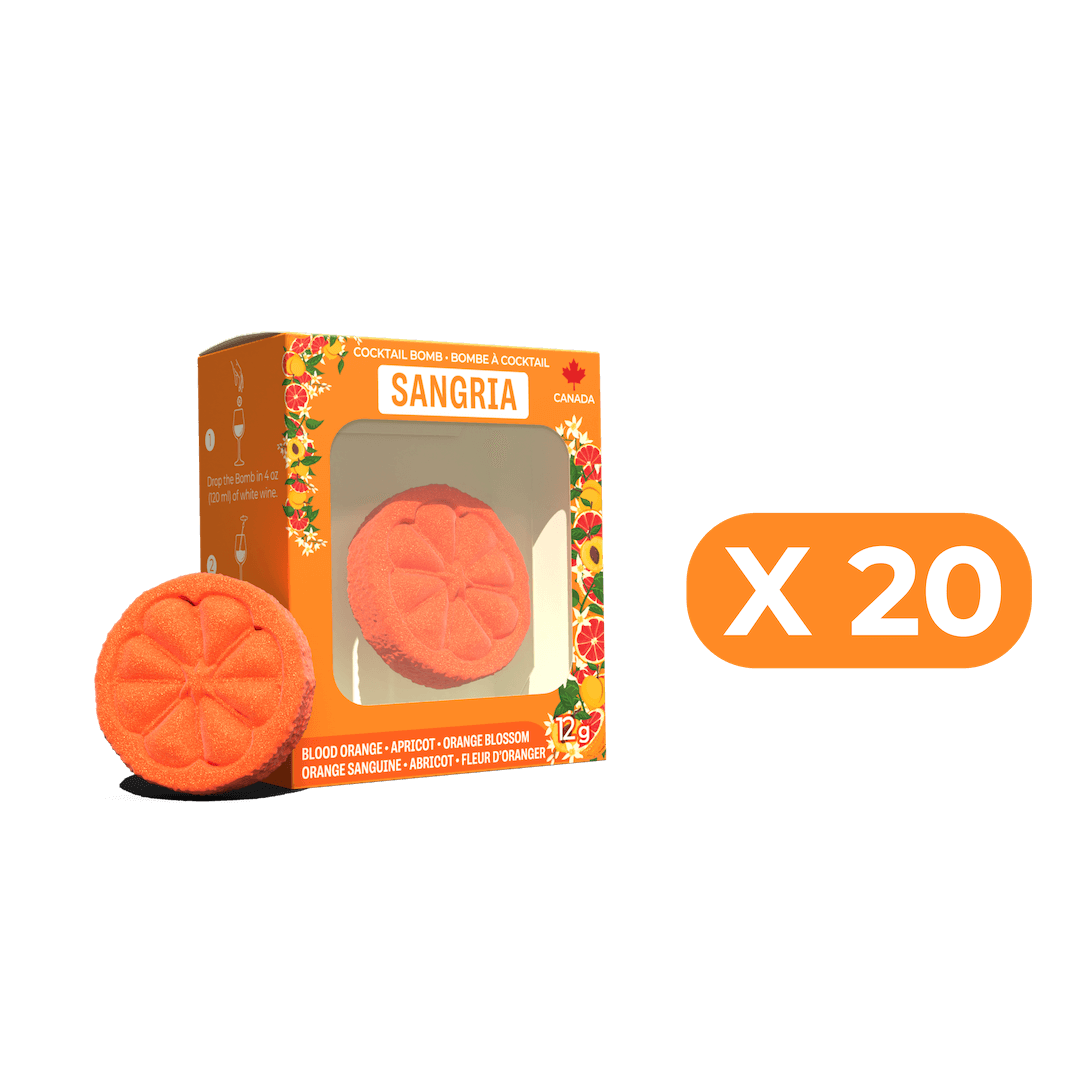 Bombe à cocktail - Orange sanguine, abricot et fleur d’oranger