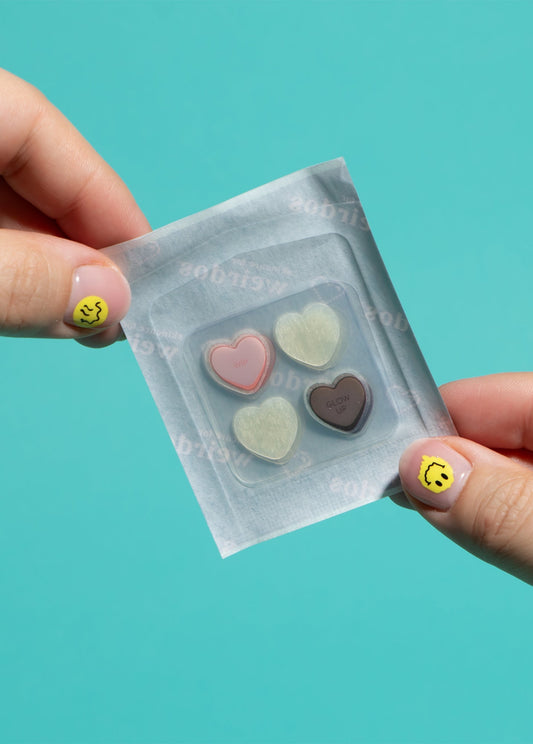 32 patchs anti-boutons cœur guérisseur (Weirdos)