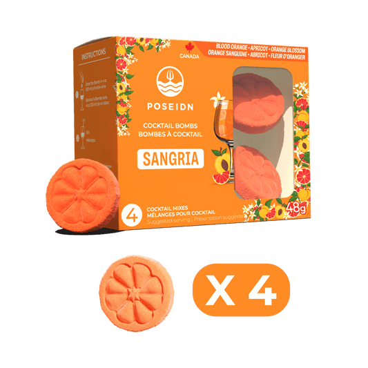 Bombe à cocktail - Orange sanguine, abricot et fleur d’oranger
