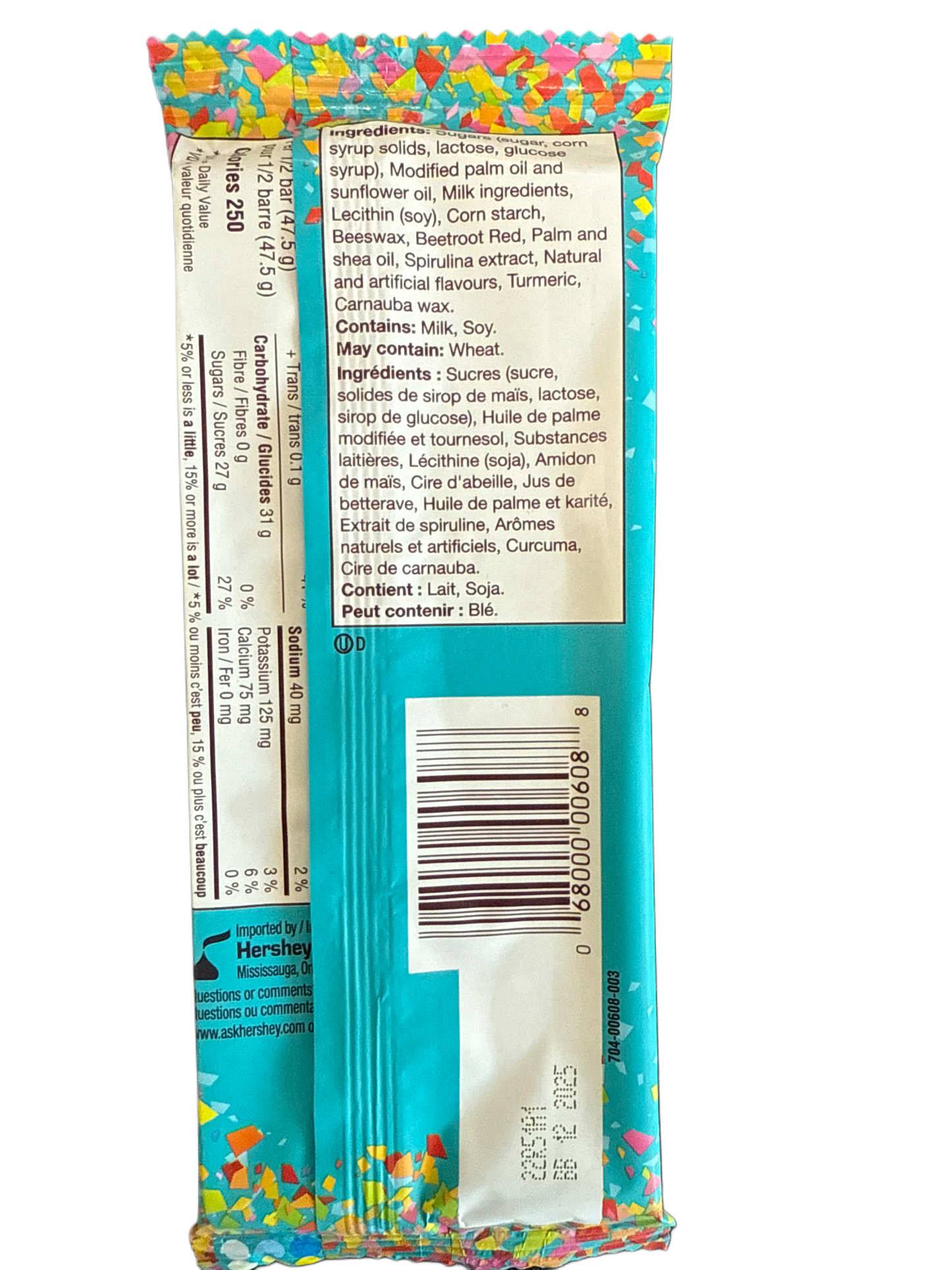 Hershey's Saveur gâteau d'anniversaire 95 g - Édition canadienne