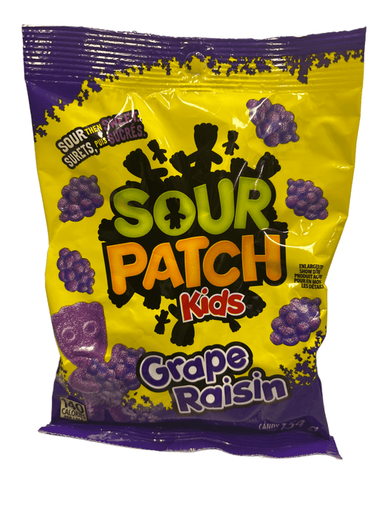 Bonbons Sour Patch Kids saveur raisin 154 g - Édition canadienne