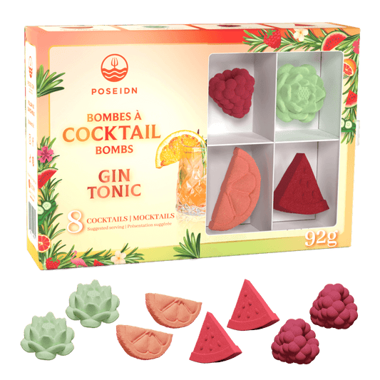 Coffret varié de bombes à cocktail pour gin