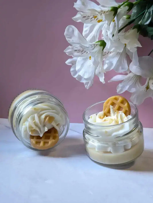 La bougie mini délice - Gaufres à l'érable
