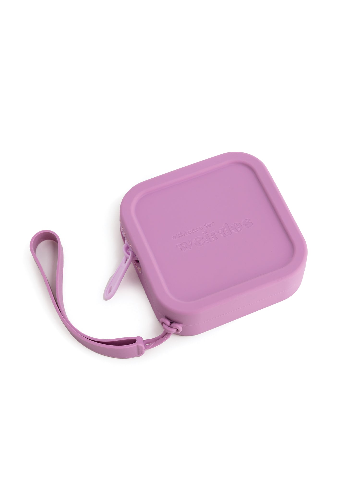 Pochette zippée en silicone avec logo (Weirdos)