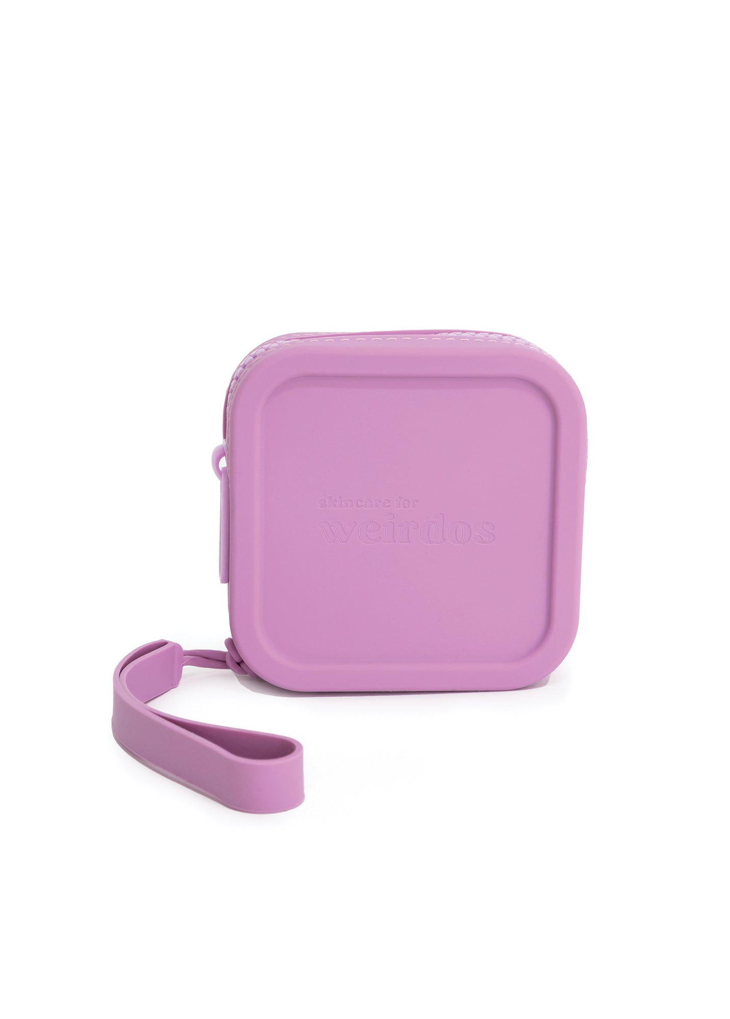 Pochette zippée en silicone avec logo (Weirdos)